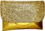Casual Formal Party Gold Brown Clutch - Image 5