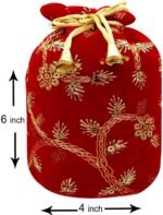 Girls Red Potli - Image 2