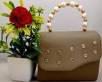 Khaki Girls Sling Bag Small Designer - Image 3