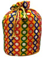 Potli Bags For Gifting -Yellow - Image 4