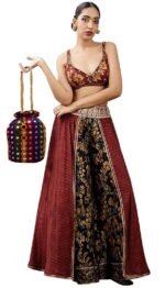 Potli Bags For Gifting -Maroon - Image 2