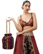 Potli Bags For Gifting -Maroon - Image 3