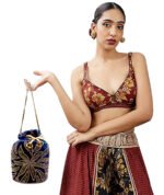 Trending Potli Bag For Women and Girls -Blue - Image 8