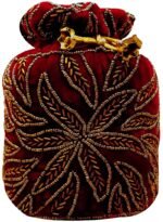 Trending Potli Bag For Women and Girls -Maroon - Image 2