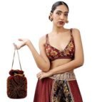 Trending Potli Bag For Women and Girls -Maroon - Image 7