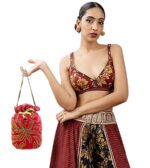 Trending Potli Bag For Women and Girls -Pink - Image 2