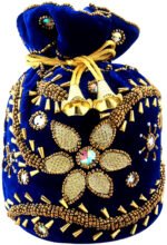 Designer Potlis For Woman - Blue - Image 3