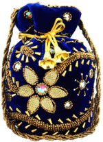 Designer Potlis For Woman - Blue - Image 6