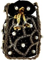 Moti Potli Bags For Women-Black - Image 7