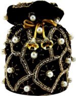 Moti Potli Bags For Women-Black - Image 2