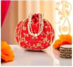 potli bags for wedding return gifts -Red