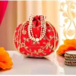 potli bags for wedding return gifts -Red
