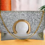 sling bag Shiny for girls & Women-Silver