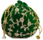 potli bags for wedding return gifts -Green - Image 4