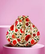 Embroidered Silk Potli Bags-Multi - Image 5