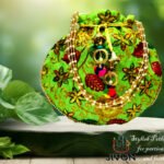 Zari Embroidered Potli Bag-Green