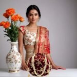 potli bags for wedding return gifts -Maroon - Image 2