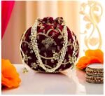 potli bags for wedding return gifts -Maroon