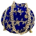 potli bags for wedding return gifts -Blue - Image 5