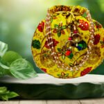 Zari Embroidered Potli Bag-Yellow