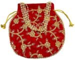 potli bags for wedding return gifts -Red - Image 3