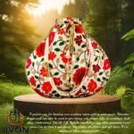 Embroidered Silk Potli Bags-Multi