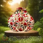 Embroidered Silk Potli Bags-Multicolar