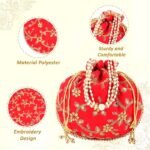 potli bags for wedding return gifts -Red - Image 7