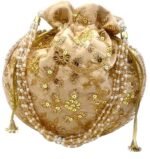 potli bags for wedding return gifts -Gold - Image 2