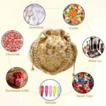 potli bags for wedding return gifts -Gold - Image 4
