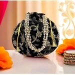potli bags for wedding return gifts -Black