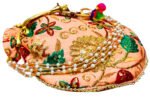 Zari Embroidered Potli Bag-Peach - Image 5