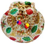 Zari Embroidered Potli Bag-White - Image 2