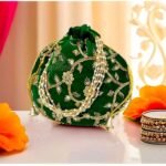 potli bags for wedding return gifts -Green