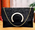 sling bag Shiny for girls & Women-Black