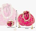 potli bags for wedding return gifts -Pink - Image 5
