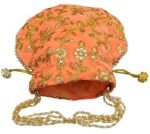 potli bags for wedding return gifts -Peach - Image 4