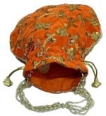 potli bags for wedding return gifts -Orange - Image 2