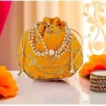 potli bags for wedding return gifts -Yellow