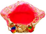 Rajasthani Style Gota Patti Silk Potli-BabyPink - Image 8