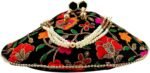 Embroidered Silk Potli Bags-BlackMulti - Image 5