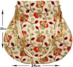 Rajasthani Style Gota Patti Silk Potli-Multicolar1 - Image 9