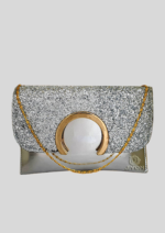 sling bag Shiny for girls & Women-Silver - Image 6