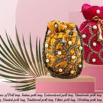 Moti Combo Potli Women-Yellow,Pink