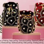 Moti Combo Potli Women-Black,Red,Maroon