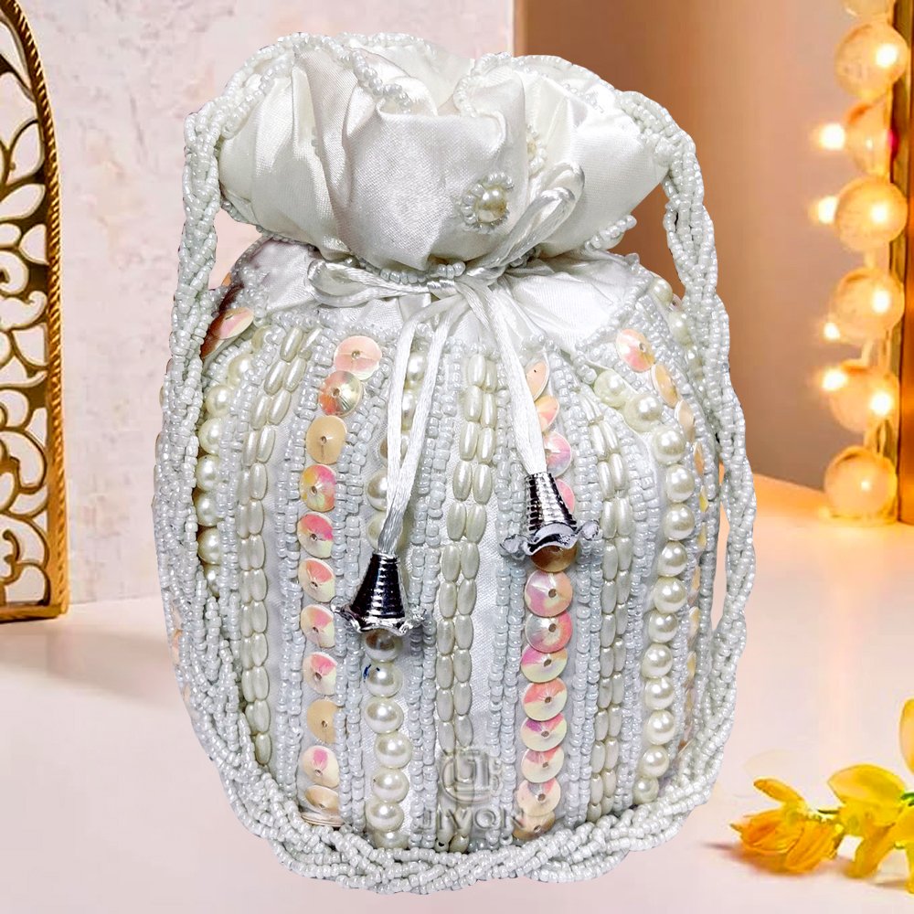 9a Beautiful Potli - White2 - Image 1